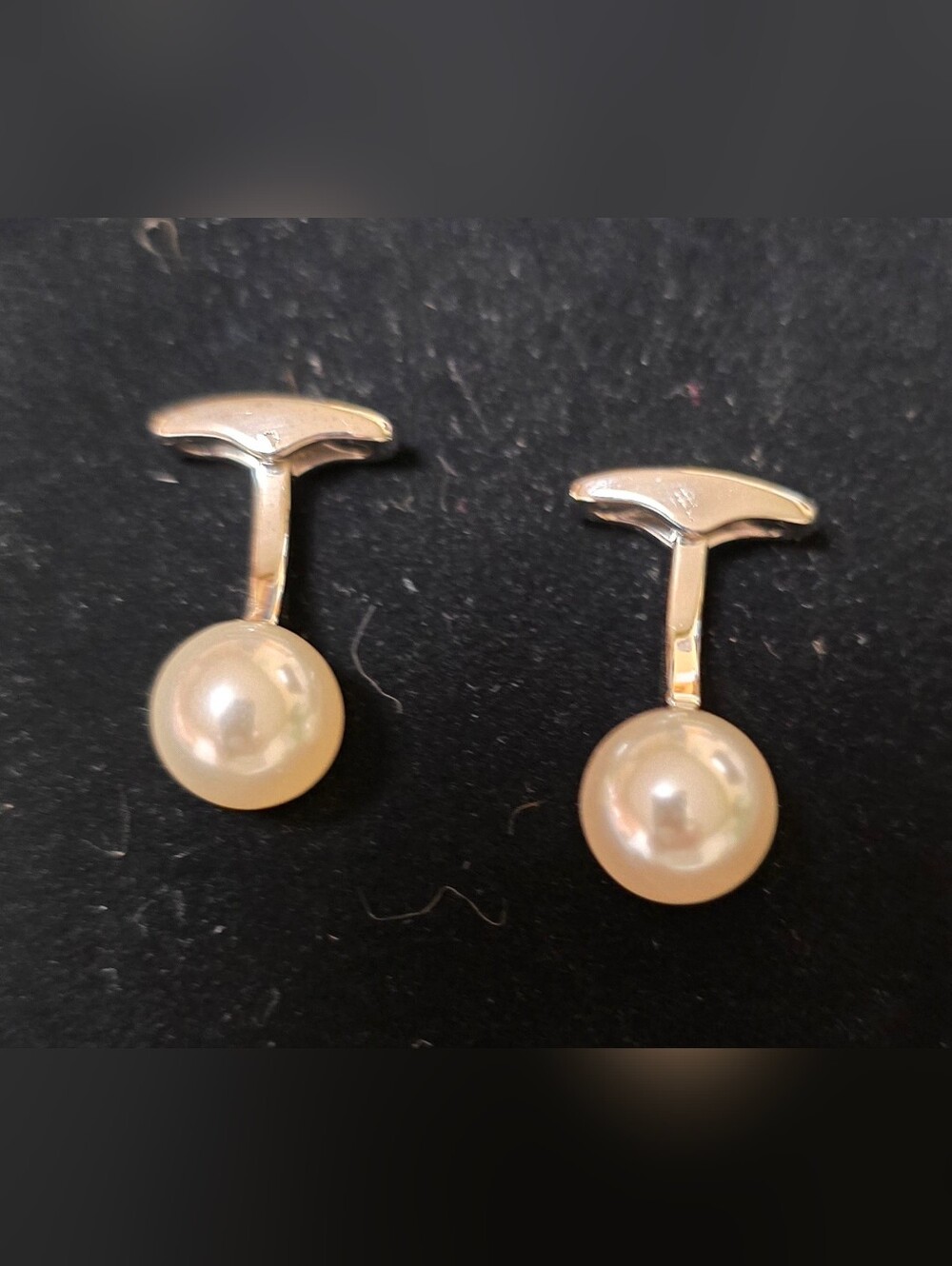 Roundtree & Yorke Multicolor Pearl Cufflink Set - Picture 2 of 3